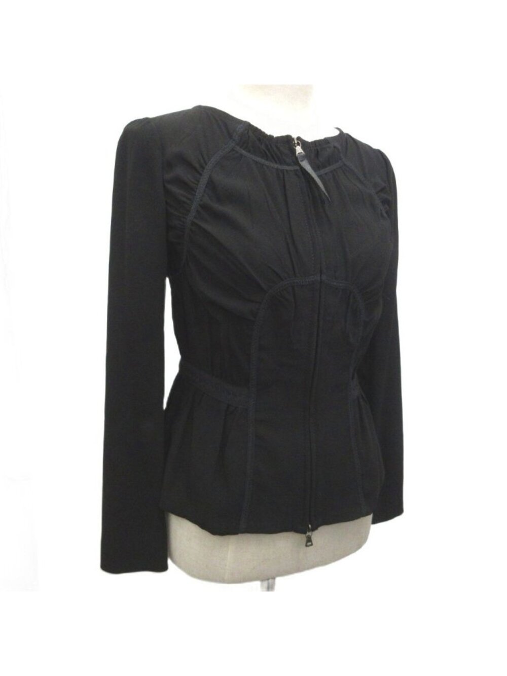 Prada Collarless Jacket Double Zip 38 - Picture 4 of 5